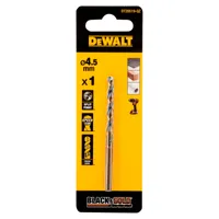 Сверло по металлу DeWALT "BLACK & GOLD" 4.5х47х80мм DT20519-QZ
