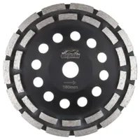 Чашка алмазная шлифовальная двухрядная GEPARD 180x22.2мм GP0808-180