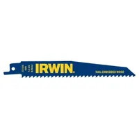 Набор биметаллических полотен для сабельной пилы по дереву c гвоздями IRWIN 6TPI 2шт. 10506430