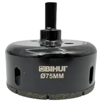 Коронка алмазная по стеклу и керамике BIHUI 75мм DBW75