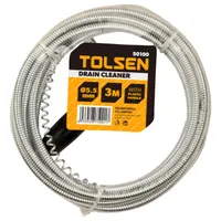 Трос для прочистки труб TOLSEN 3м 50100