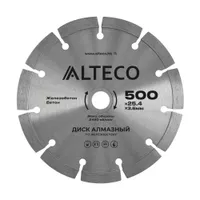Диск алмазный по железобетону ALTECO 500x25.4x3.6мм