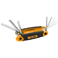 Набор ключей шестигранных складных TOLSEN CrV HEX  5/64"-1/4" 9шт. 20098