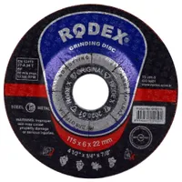 Диск шлифовальный по металлу RODEX 115х22.2мм SRS6115