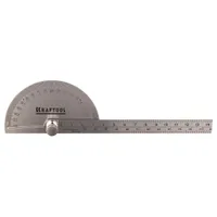 Транспортир KRAFTOOL Protractor из нержавеющей стали 145мм 34290