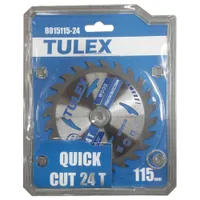 Диск пильный по дереву TULEX 115х22.2мм 8015115-24