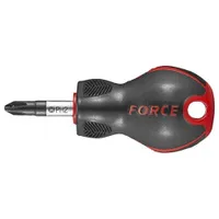 Отвертка шлицевая короткая с круглым стержнем FORCE 1.0х5.5мм 713055S