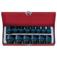 Набор торцевых головок KING TONY 1/2" 10-27мм 14шт. 4414MP