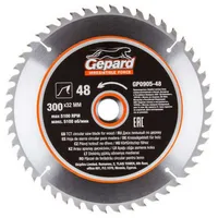 Диск пильный по дереву GEPARD 300х3.2х32мм 48T GP0905-48