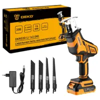 Пила сабельная аккумуляторная DEKO DKRS20-Li 20В 1x2.0Ач 063-4310