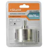 Коронка алмазная по керамограниту Sturm! 68х70мм 1055-10-6870