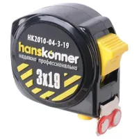Рулетка Hanskonner 3м HK2010-04-3-19