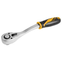 Трещотка реверсивная изогнутая TOLSEN CrMo 1/4" 16118