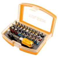 Набор бит с адаптером TOLSEN PH/PZ/SL/Torx/TR/HEX 1/4" S2 32шт. 20370