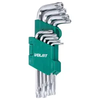 Набор коротких ключей ВОЛАТ Torx T10-T50 9шт. 11025-09