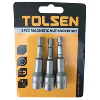 Биты с торцевой головкой TOLSEN 12х65мм 3шт. 77847