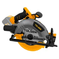 Пила циркулярная аккумуляторная бесщеточная TOLSEN 20В 190х20мм 87282