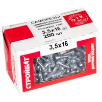 Саморезы универсальные Стройбат 3.5х16мм 200шт. 304950