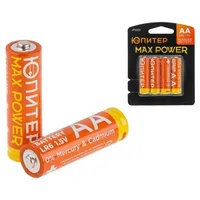 Батарейка ЮПИТЕР "MAX POWER" AA LR6 1.5В 4шт. JP2201