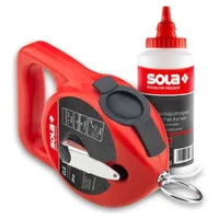 Шнур малярный для отбивки и порошок меловый синий SOLA CLG 30 SET B 66111143