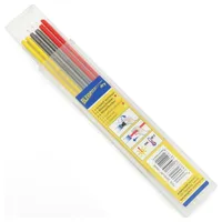 Грифель сменный для карандаша (dry 2in1) черный; красный; желтый Bleispitz 2.8мм 6шт. 1416