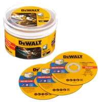 Набор дисков в пластиковом ведерке DeWALT 125х1х22.23мм 50шт. DT20598-QZ