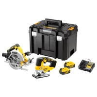 Набор электроинструментов DeWALT DCS570-XJ + DCS334-XJ + 2аккумулятора + зарядное устройство +транспортировочный бокс DCK2012P2T-QW