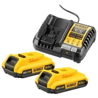 Набор аккумуляторов DeWalt DCB183 2шт. + зарядное устройство DCB1104D2-QW