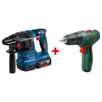 Аккумуляторный бесщеточный перфоратор Bosch GBH 185-LI + Аккумуляторная дрель-шуруповёрт Bosch EasyDrill 1200