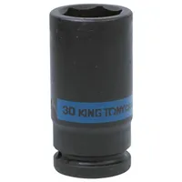 Головка торцевая ударная глубокая шестигранная KING TONY 3/4" 30мм 643530M