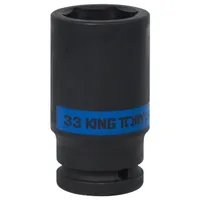 Головка торцевая ударная глубокая шестигранная KING TONY 3/4" 33мм 643533M