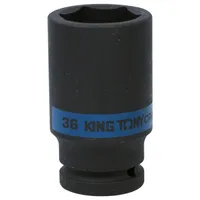 Головка торцевая ударная глубокая шестигранная KING TONY 3/4" 36мм 643536M