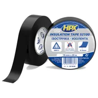 Изолента HPX 52100 19мм*20м черная IB1920