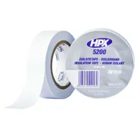 Изолента HPX 52100 19мм*10м белая IW1910