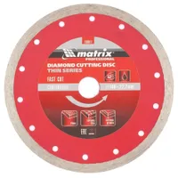 Диск алмазный отрезной сплошной MATRIX 180х22.2мм 730817