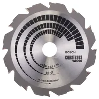 Диск пильный по дереву Bosch Т12 190х30мм 2608640633