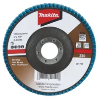 Диск лепестковый шлифовальный Makita Z80 125x22.23мм D-63806