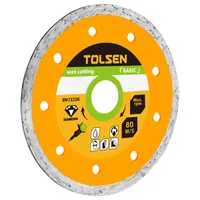 Диск алмазный отрезной сплошной TOLSEN 115x22.2мм 76732