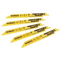 Набор полотен для сабельной пилы по металлу DeWALT 14-18TPI 152мм 5шт. DT2417-QZ