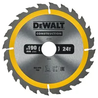 Диск отрезной по дереву DeWALT CONSTRUCTION 190х1.2х30мм DT1944-QZ