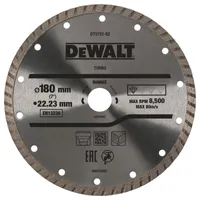 Диск отрезной алмазный универсальный DeWALT 180х2.4х22.2мм DT3722-QZ
