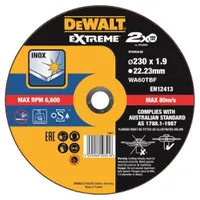 Диск отрезной по стали DeWALT "EXTREME" WA60TBF 230х1.9х22.23мм DT43939