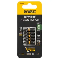 Биты ударные DEWALT "EXTREME" IMPACT TORSION Т10 25мм 5шт. DT7379T-QZ