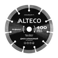 Диск алмазный по асфальту ALTECO 400x25.4x3.2мм