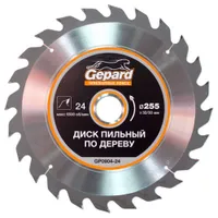 Диск пильный GEPARD 24 зуба 255x32/30мм GP0904-24