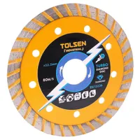 Диск алмазный отрезной турбированный TOLSEN 230x22.2мм 76747