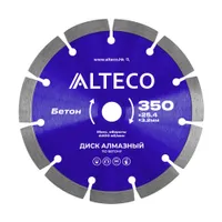 Диск алмазный по бетону ALTECO 350x25.4x3.2мм