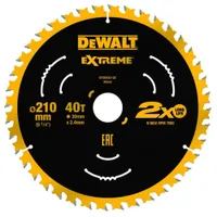Диск пильный по дереву DeWALT "EXTREME" 40T 210х30мм DT20433-QZ