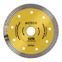 Диск алмазный сплошной ультратонкий X-Тип ALTECO 125x22.23x1.2 мм