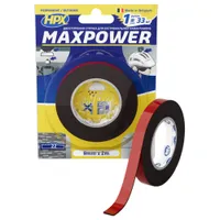 Лента вспененная двухсторонняя для широкого применения черная HPX MAXPOWER 9мм*2м OT0902